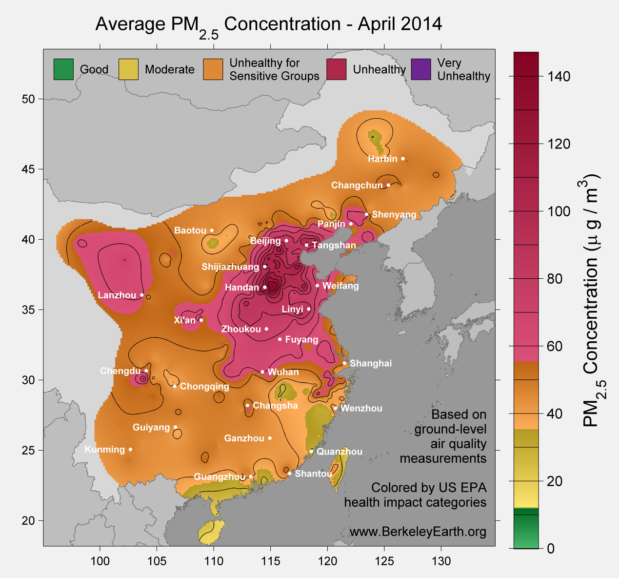 China Air Pollution - Monthly Galleries of PM2.5 ... diagram of so2 