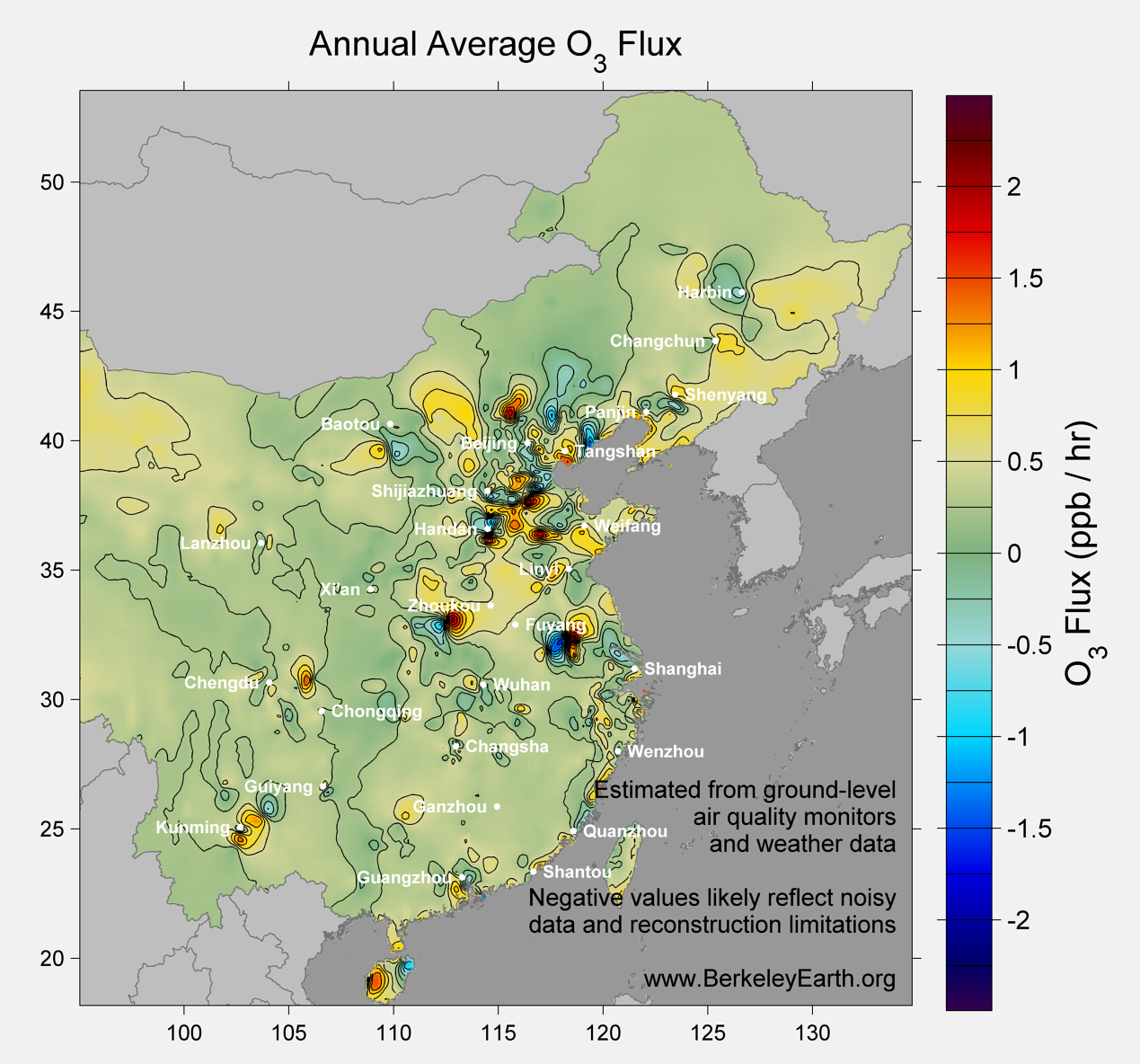 China_o3_Average_Flux_Map