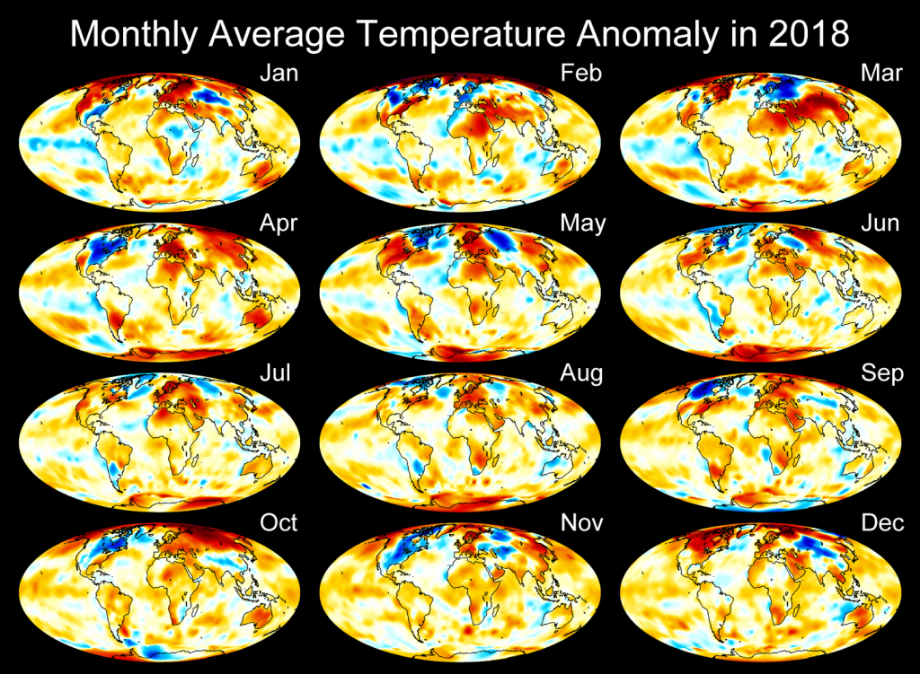 Monthly Temperature Anomaly Maps
