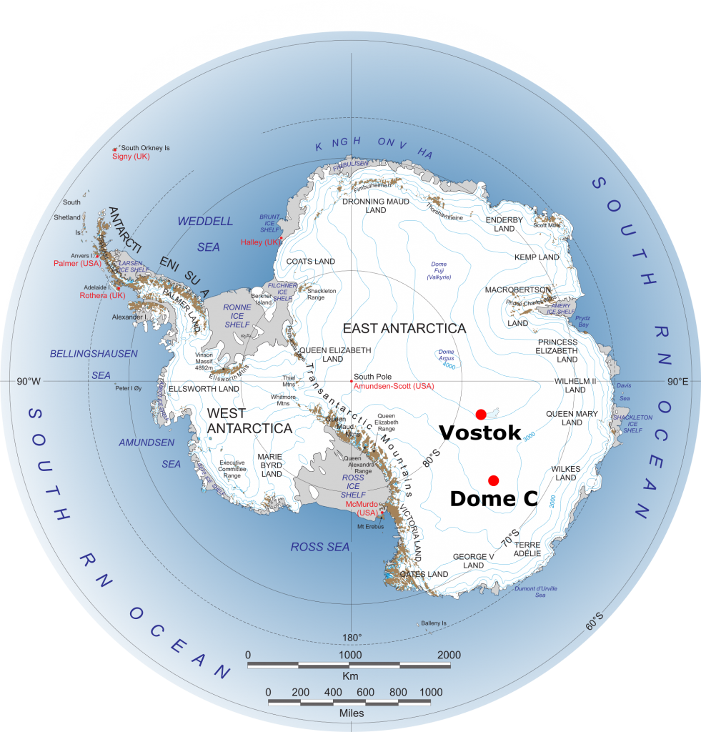 Vostok Station Map